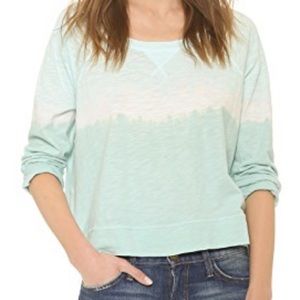 NWT Soft Joie Emma Blouse Tie Dye Aqua Top XS